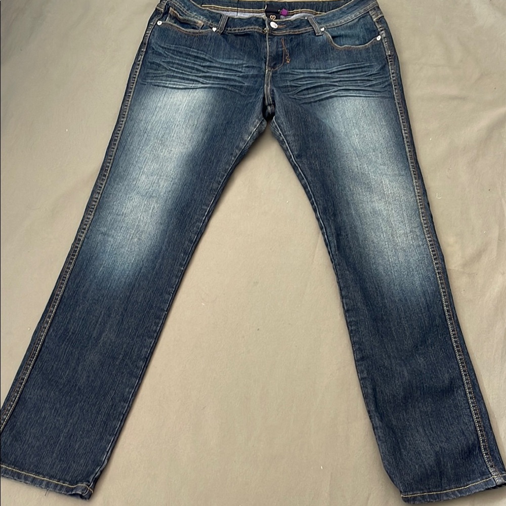 LUXIRIE by LRG Classic Women's  size 15” Dark  blue Wash JEANS -